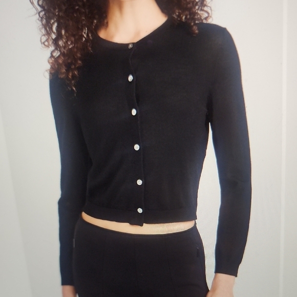 Theory Sweaters - Theory Black Soft Cashmere Cardigan Size M $325
